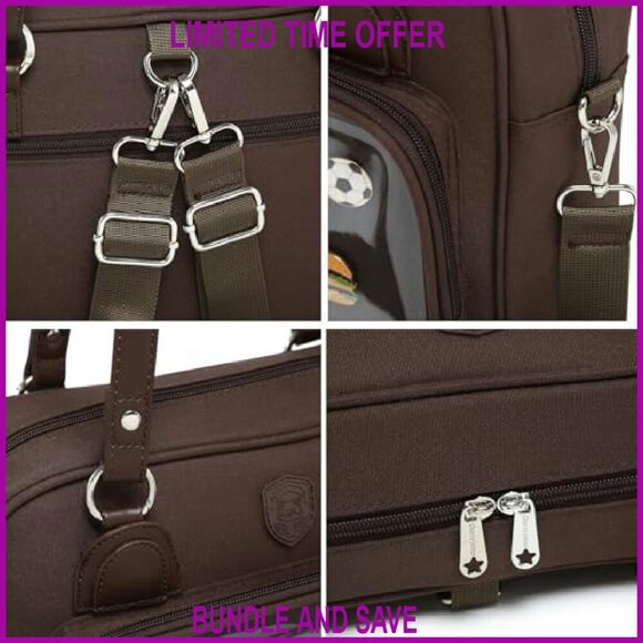 Oxford Ita Bag Crossbody Shoulder Satchel Messenger Backpack Pins Display main image 7